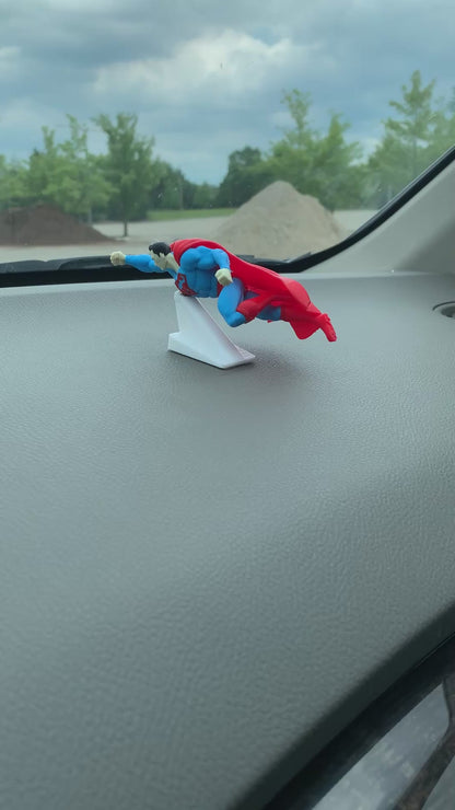 Super Man Car Dashboard Decoration Ornament -- Drifts and Spins as you Drive!