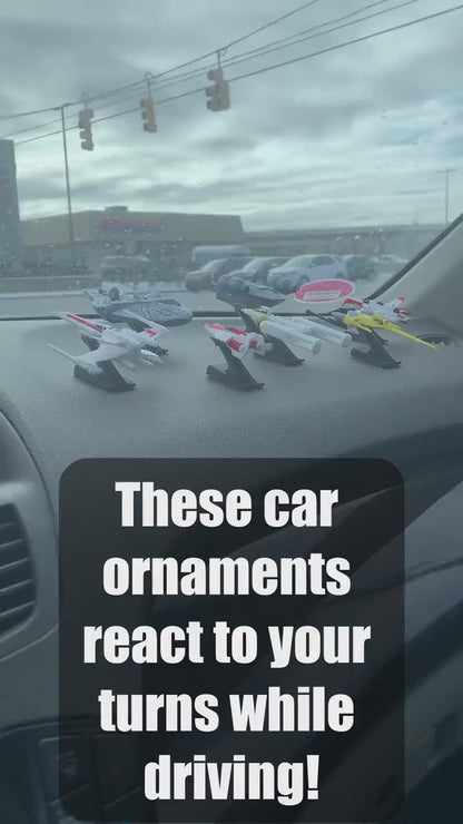 Starship Car Dashboard Drift Ornaments
