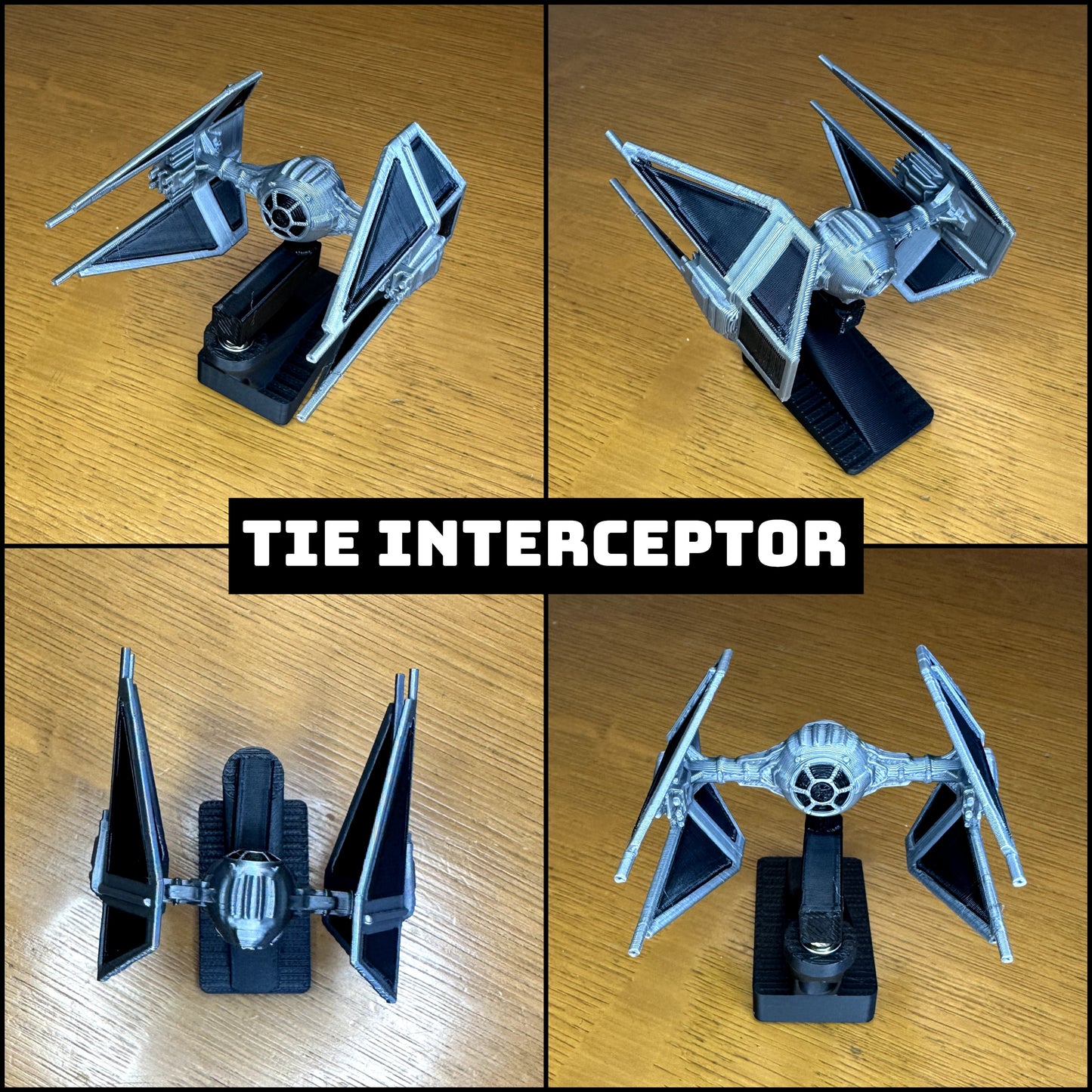 Tie Interceptor Car Dashboard Drift Ornament